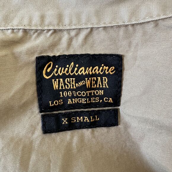 NWT Civilianaire Tan Khaki Zip-Front Long Sleeve Utility Pockets Jumpsuit XS - Picture 14 of 15